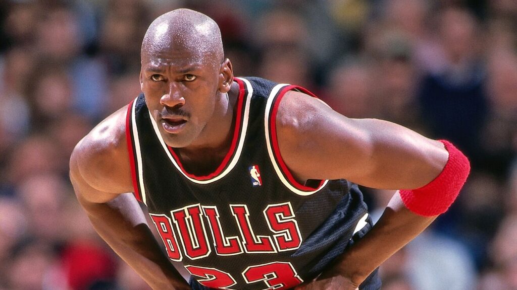Michael Jordan 23 in Bulls Game